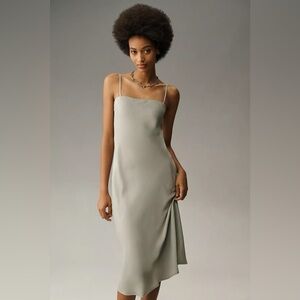 By Anthropologie The Tilda Slip Dress: Midi Edition NWT